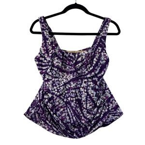Lands End swim top 14W